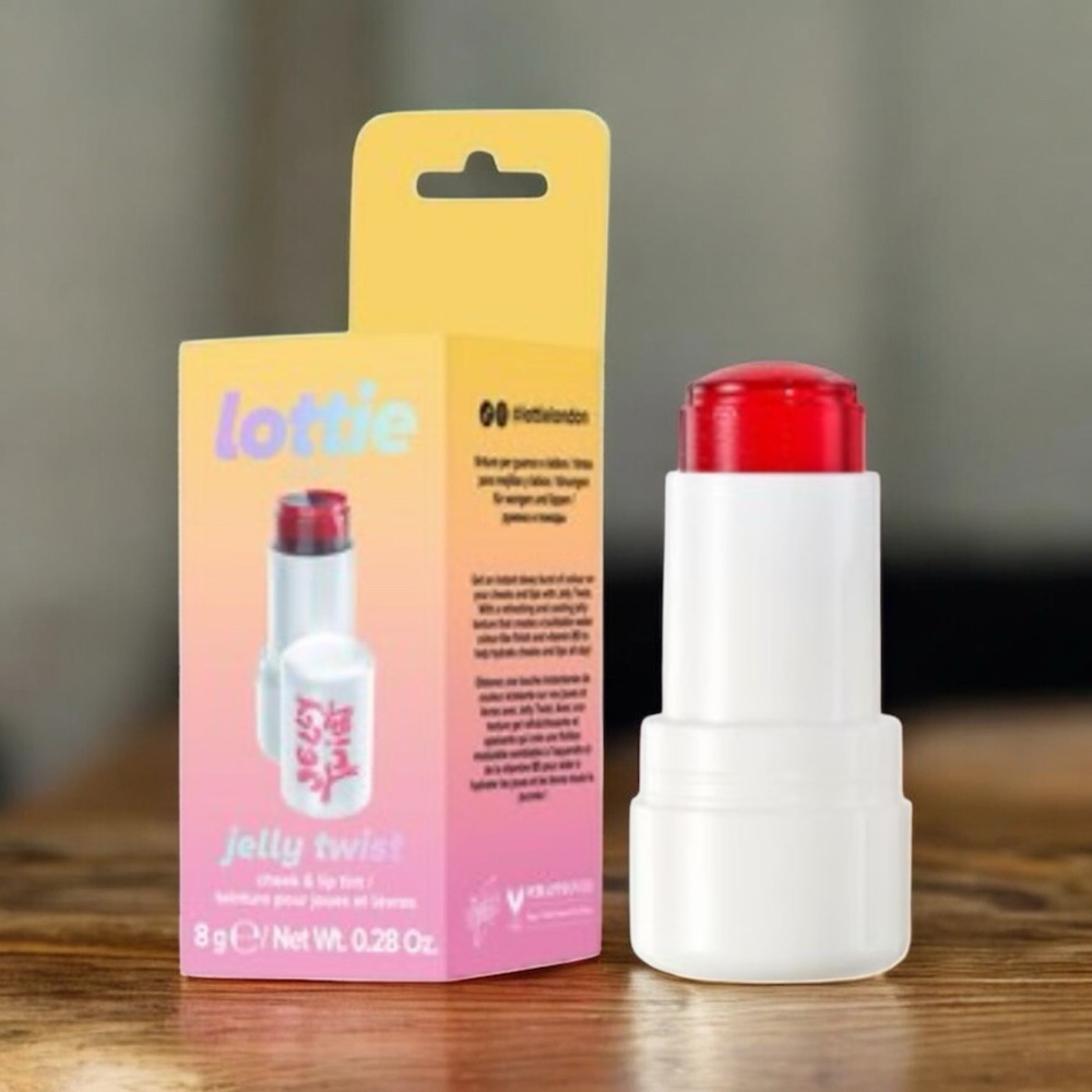 Lottie London Jelly PINK Twist Lip & Cheek Stain NEW PC